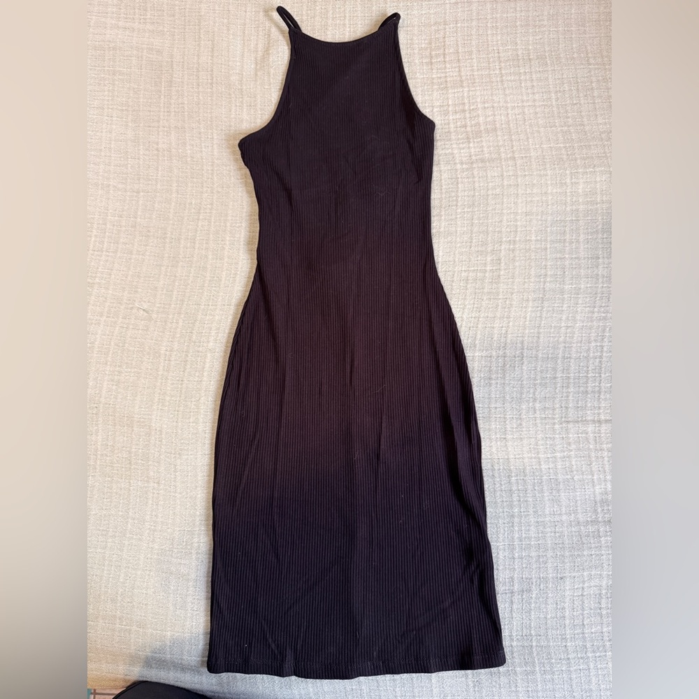 H&M Black Midi Dress